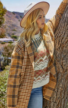 Load image into Gallery viewer, Gold Rush Plaid Coat