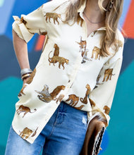 Load image into Gallery viewer, Felicity Leopard Blouse