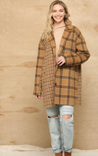 Load image into Gallery viewer, Gold Rush Plaid Coat
