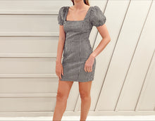 Load image into Gallery viewer, Gingham Puff Sleeve Dress