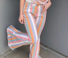 Load image into Gallery viewer, Kristin Stripped Flared Pants