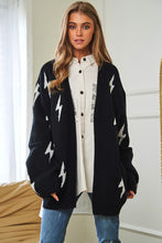 Load image into Gallery viewer, Bolt Oversized Open Sweater Cardigan
