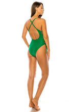 Load image into Gallery viewer, Classic baywatch style one piece with crossed back
