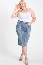 Load image into Gallery viewer, Real Love Denim Midi Skirt
