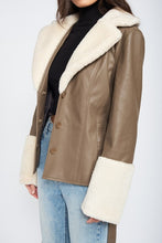 Load image into Gallery viewer, Penny Girl Sherpa Jacket
