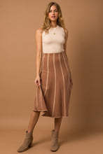 Load image into Gallery viewer, Herringbone Stripe Sweater Skirt
