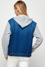 Load image into Gallery viewer, Start Again Hooded Jean Jacket
