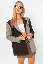 Load image into Gallery viewer, PATTERN MIX SHORT BLAZER COAT
