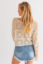 Load image into Gallery viewer, 70&#39;s Doll Crochet Sweater
