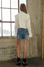 Load image into Gallery viewer, Twill Crop Crochet SLV Jacket
