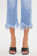 Load image into Gallery viewer, HIGH RISE CROP BOOTCUT DENIM PANTS-KC9354M

