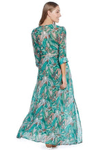 Load image into Gallery viewer, TROPICAL LONG SLEEVE COVERUP WITH ROBE BELT
