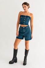 Load image into Gallery viewer, DENIM TUBE TOP
