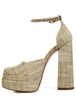 Load image into Gallery viewer, Cosette Ankle Strap High Block Heel
