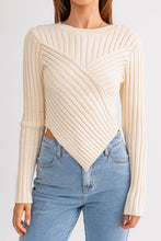 Load image into Gallery viewer, Asymmetrical Hem Sweater Top
