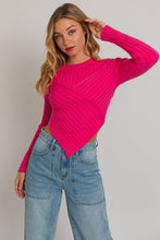 Load image into Gallery viewer, Asymmetrical Hem Sweater Top
