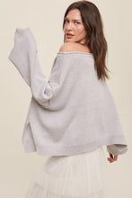 Load image into Gallery viewer, Light Weight Wide Neck Crop Pullover Knit Sweater
