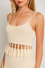 Load image into Gallery viewer, Tessa Spaghetti Sweater Crop Top
