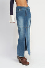 Load image into Gallery viewer, Lux Denim Maxi Skirt
