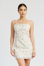 Load image into Gallery viewer, FLORAL PRINT EYELET DRESS
