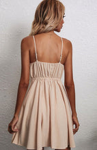 Load image into Gallery viewer, V-neck front bow dress
