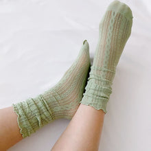 Load image into Gallery viewer, Crochet Lace Socks
