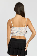 Load image into Gallery viewer, FLORAL MESH CORSET TOP
