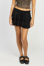 Load image into Gallery viewer, TIERED RUFFLE MINI SKORT
