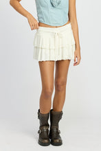 Load image into Gallery viewer, TIERED RUFFLE MINI SKORT
