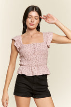 Load image into Gallery viewer, Floral print ruffled top

