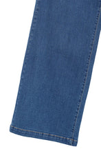 Load image into Gallery viewer, Flared high waist pin-tuck jeans
