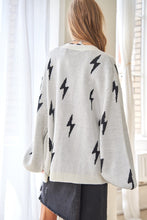 Load image into Gallery viewer, Bolt Oversized Open Sweater Cardigan
