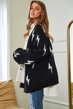 Load image into Gallery viewer, Bolt Oversized Open Sweater Cardigan

