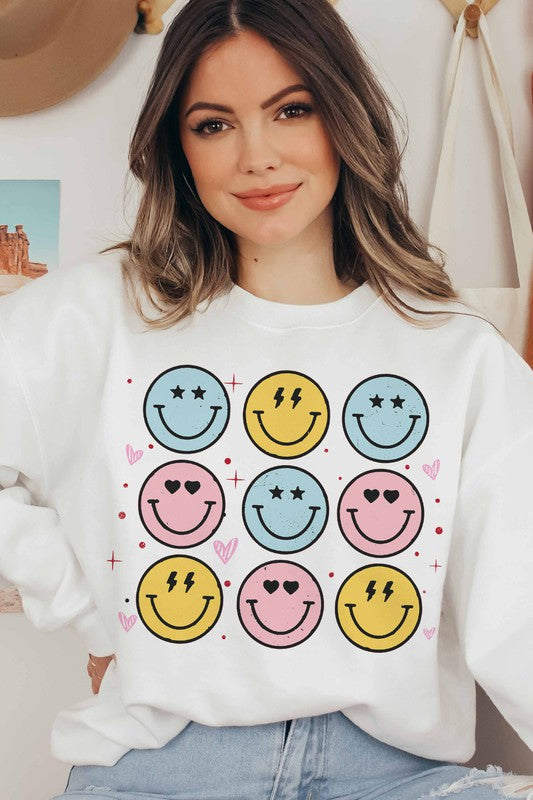All Smiles Sweatshirt-Plus Size