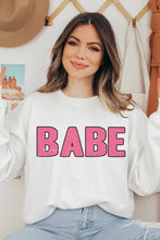 Load image into Gallery viewer, Babe Graphic Sweatshirt
