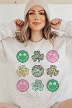 Load image into Gallery viewer, St. Patrick&#39;s Smiley Gallery Sweatshirt

