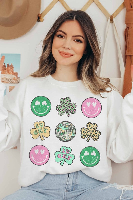 St. Patrick's Smiley Gallery Sweatshirt