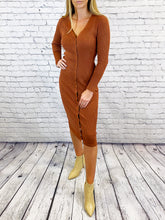 Load image into Gallery viewer, Pumpkin Spice Sweater Dress
