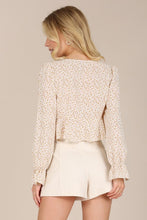 Load image into Gallery viewer, LS floral frill blouse
