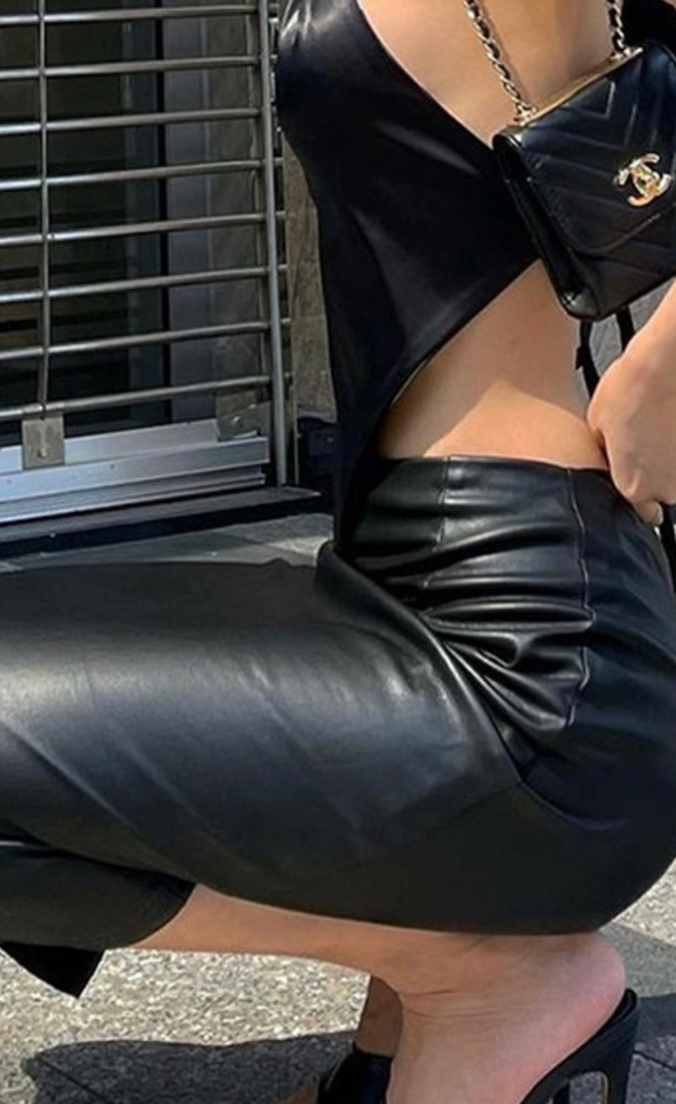 Level Up Leather Skirt