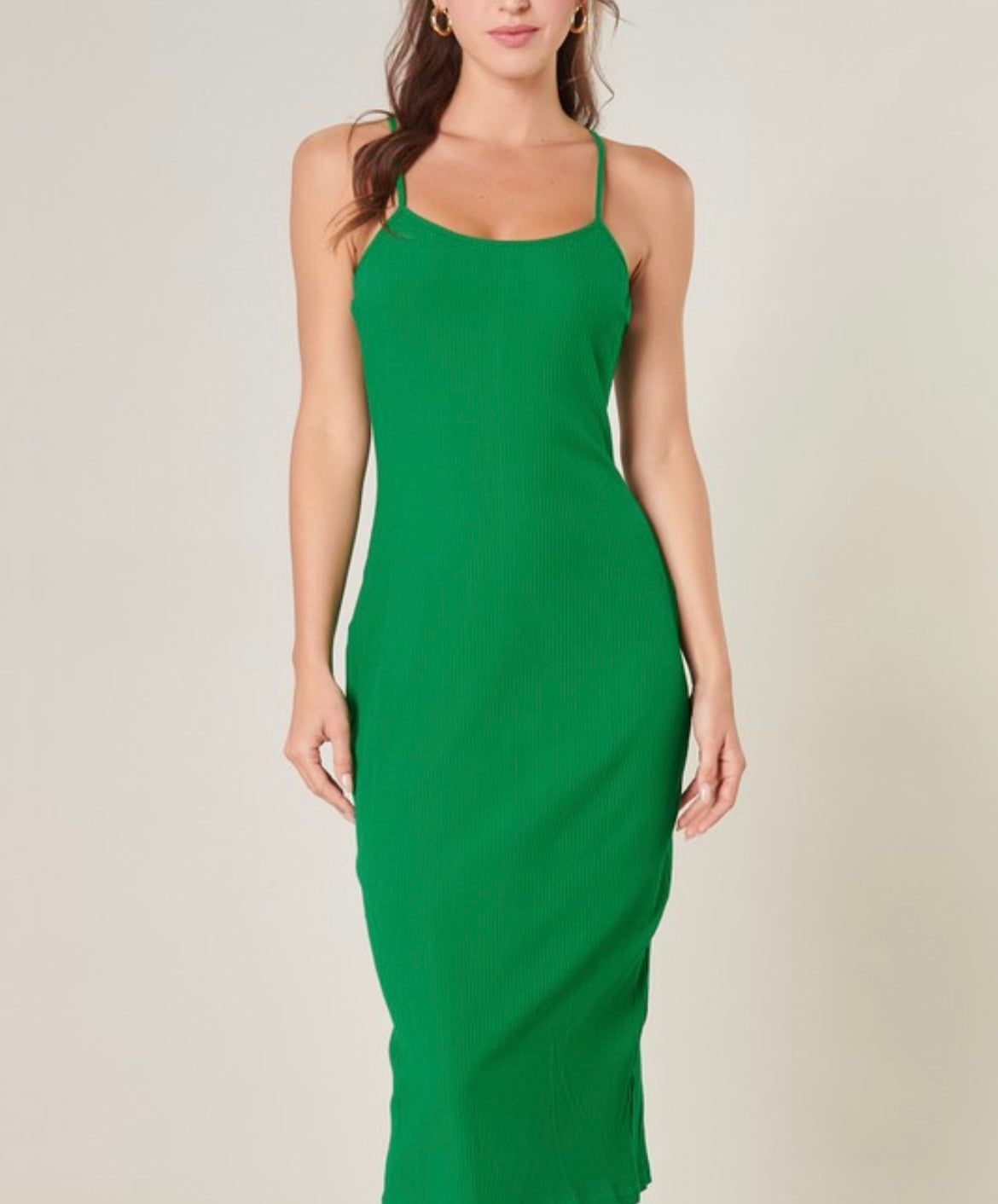 OC Midi Dress Large / Kelly Green